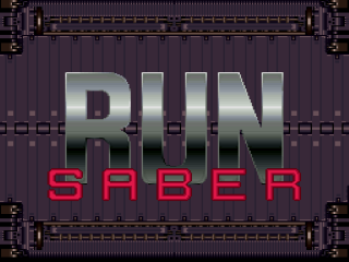 Run Saber title screen for Super Nintendo